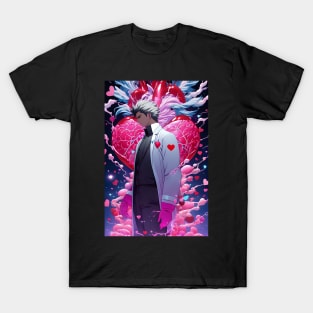 Anime cardiologist heart surgeon aesthetic art T-Shirt